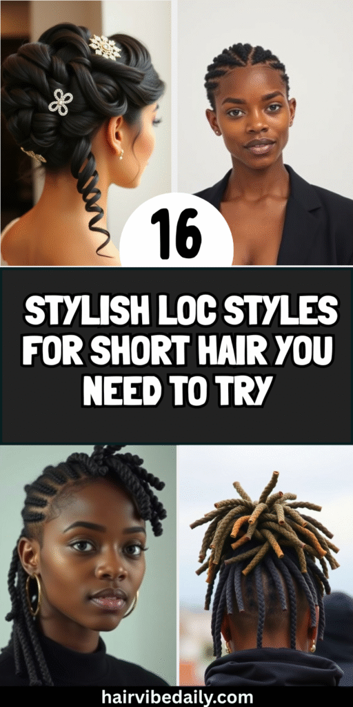 Loc Styles for Short Hair