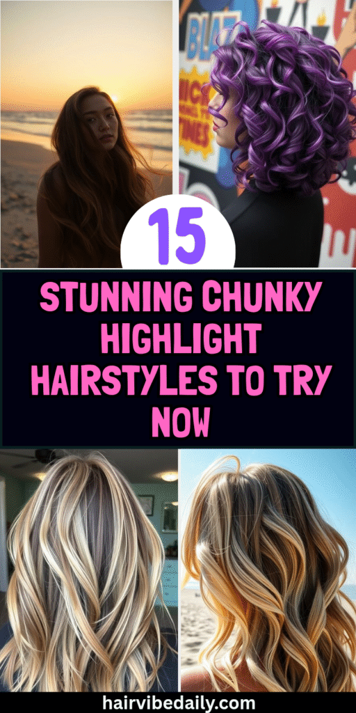 Chunky Highlight Hairstyles